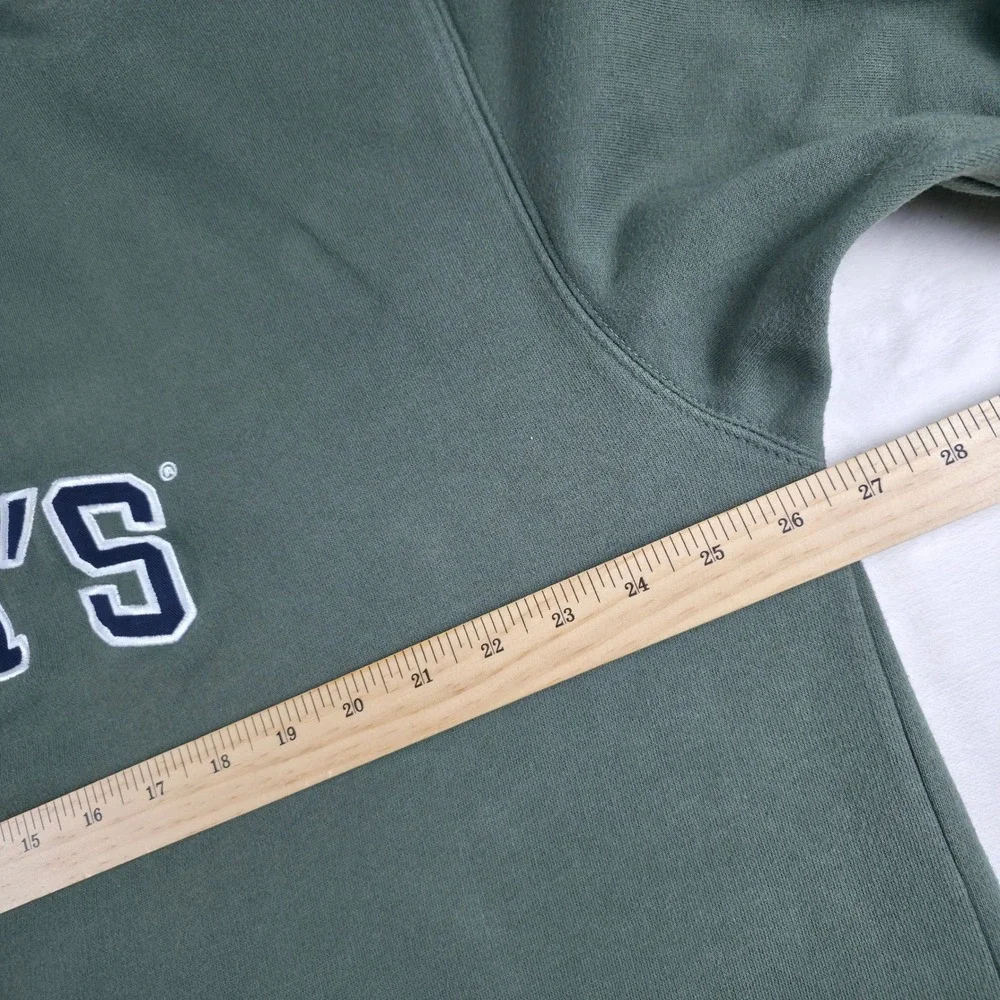 VTG Y2K Levis Sweatshirt Mens XL Green Red Tab Crewneck V-Stitch Pullover 2002